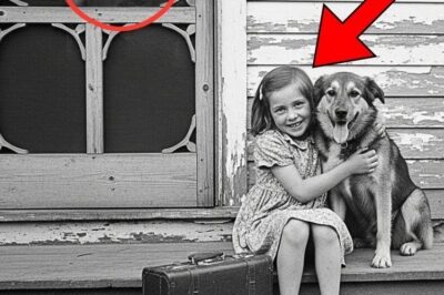 This 1931 Photo of a Girl with Her Dog Looked Charming — Until Zoom Revealed Something Intriguing