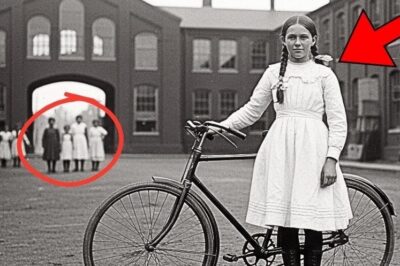 This 1902 photo of a girl with her bicycle looked happy — until the zoom revealed the truth