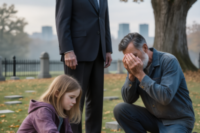 A Billionaire Visits His Daughter’s Grave, Only to Find a Janitor Crying There with a Child