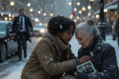 Billionaire Is Shocked to See His Mother Leaning on a Homeless Teen, He Rushes Over and…