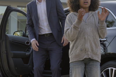 LOOK UNDER THE CAR!” — A HOMELESS Black GIRL SHOUTED… THE MILLIONAIRE FROZEN AT WHAT HE SAW.