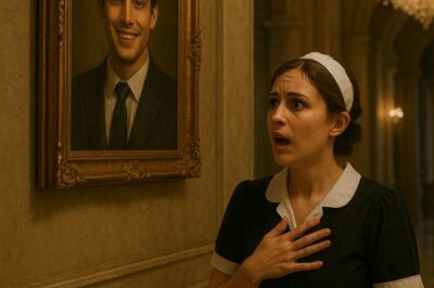 “The NEW MAID froze when she saw the PORTRAIT: ‘Ma’am… why is the FATHER of my DAUGHTER there?’”