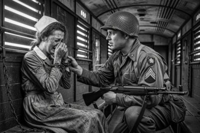German Nurse POW Was Found Chained in a Cattle Car — American Soldier’s Question Made Her Break Down