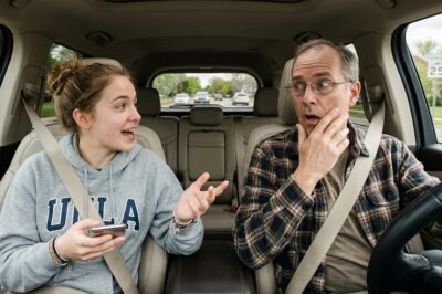 Dad, Can We Talk in the Car?’ — What She Hid Under Her Sweater Changed Everything.