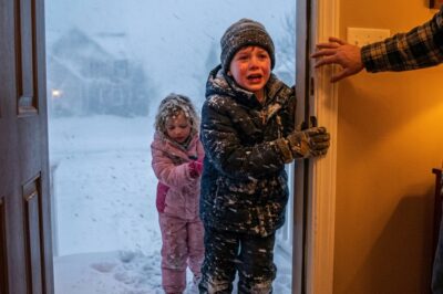 Blizzard Plea: A Boy Begged Me to Save His Freezing Sister—Then My Front Door Flew Open